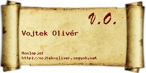 Vojtek Olivér névjegykártya